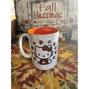 NEW 2024 Hello Kitty Fall Coffee Mug Ceramic Mug Fall Pattern 17oz Sanrio